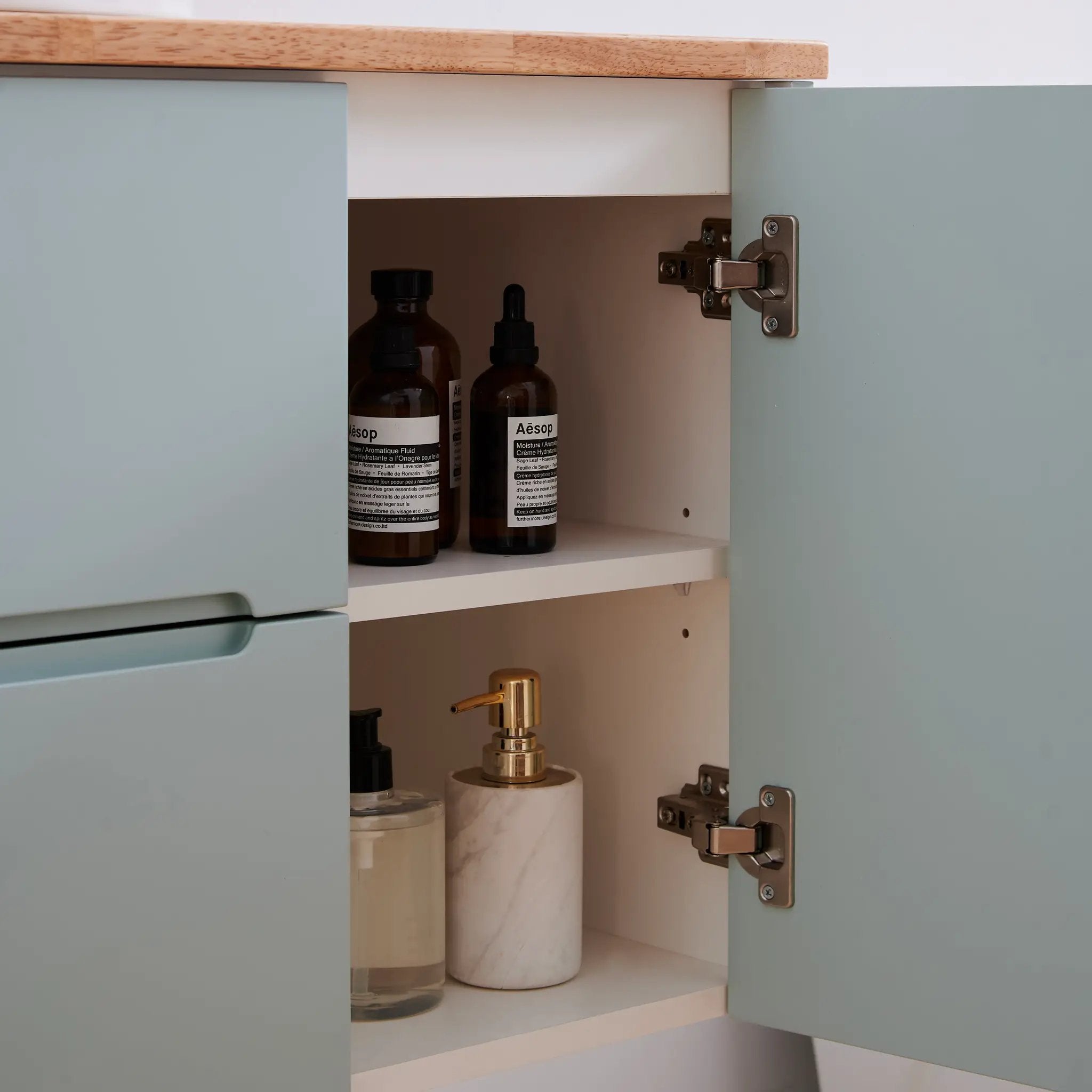 36-Inch Double Drawer + Single Door Wall-Mounted Bathroom Vanity by HouseOfZazla