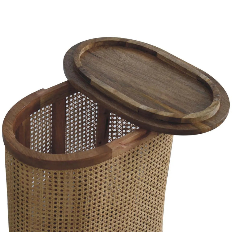 Larissa - Lid Up, Storage Stool - Oak by HouseOfZazla