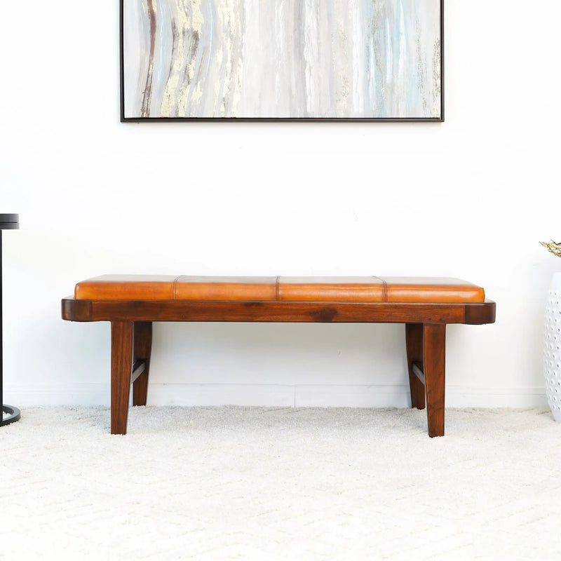 Maddox - Bench - Rustic / Tan by HouseOfZazla