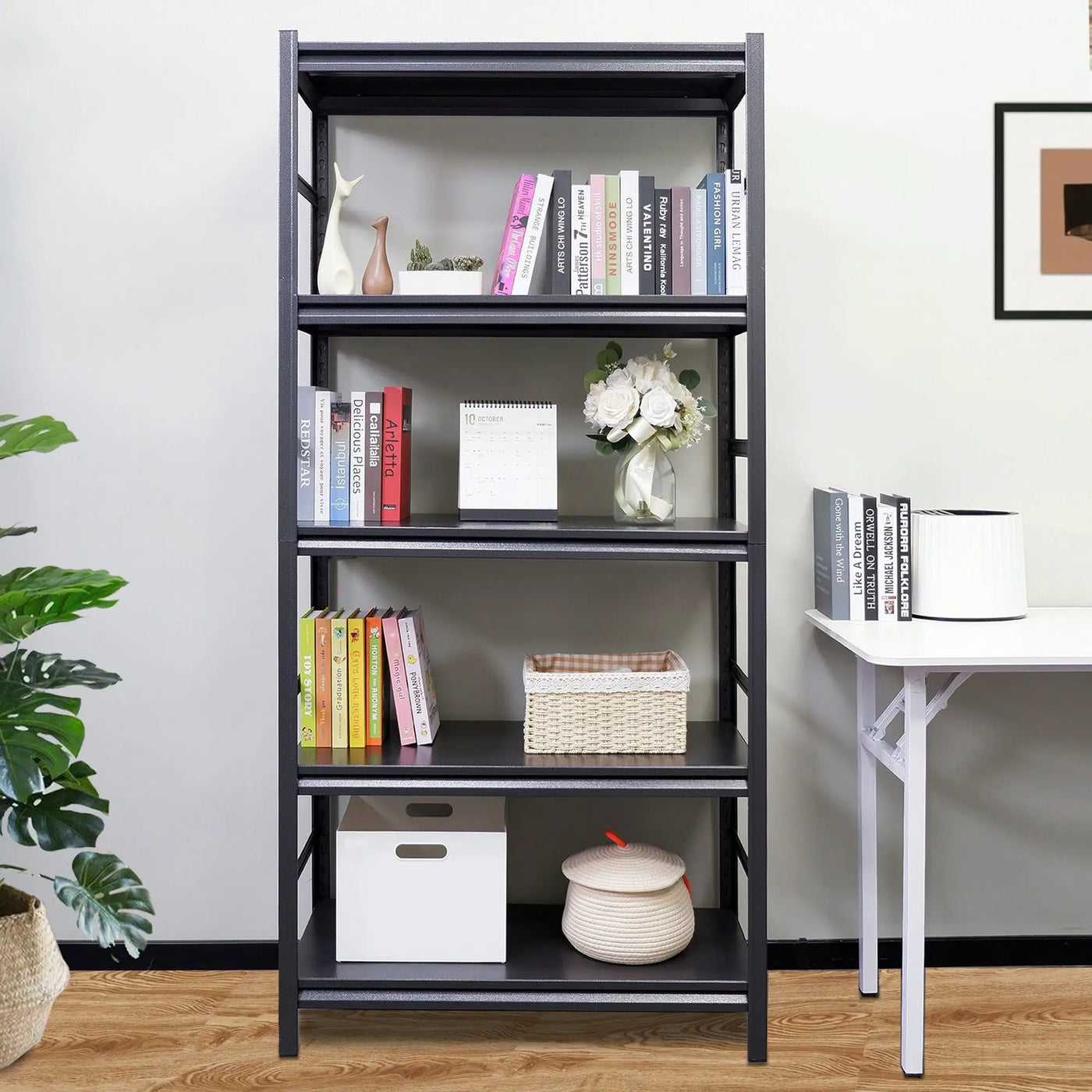 5 Tier Heavy Duty Shelving Unit Adjustable Shelving Units by HouseOfZazla