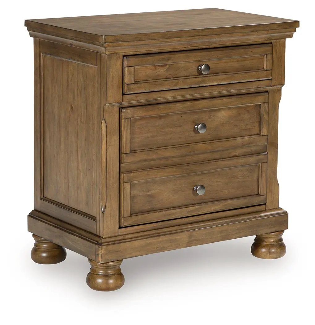 Feddinger - Two Drawer Night Stand - Medium Brown by Unique Piece Furniture