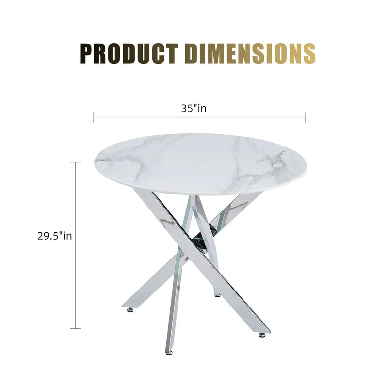 Modern Round Table For Dining Room by Unique Piece Furniture