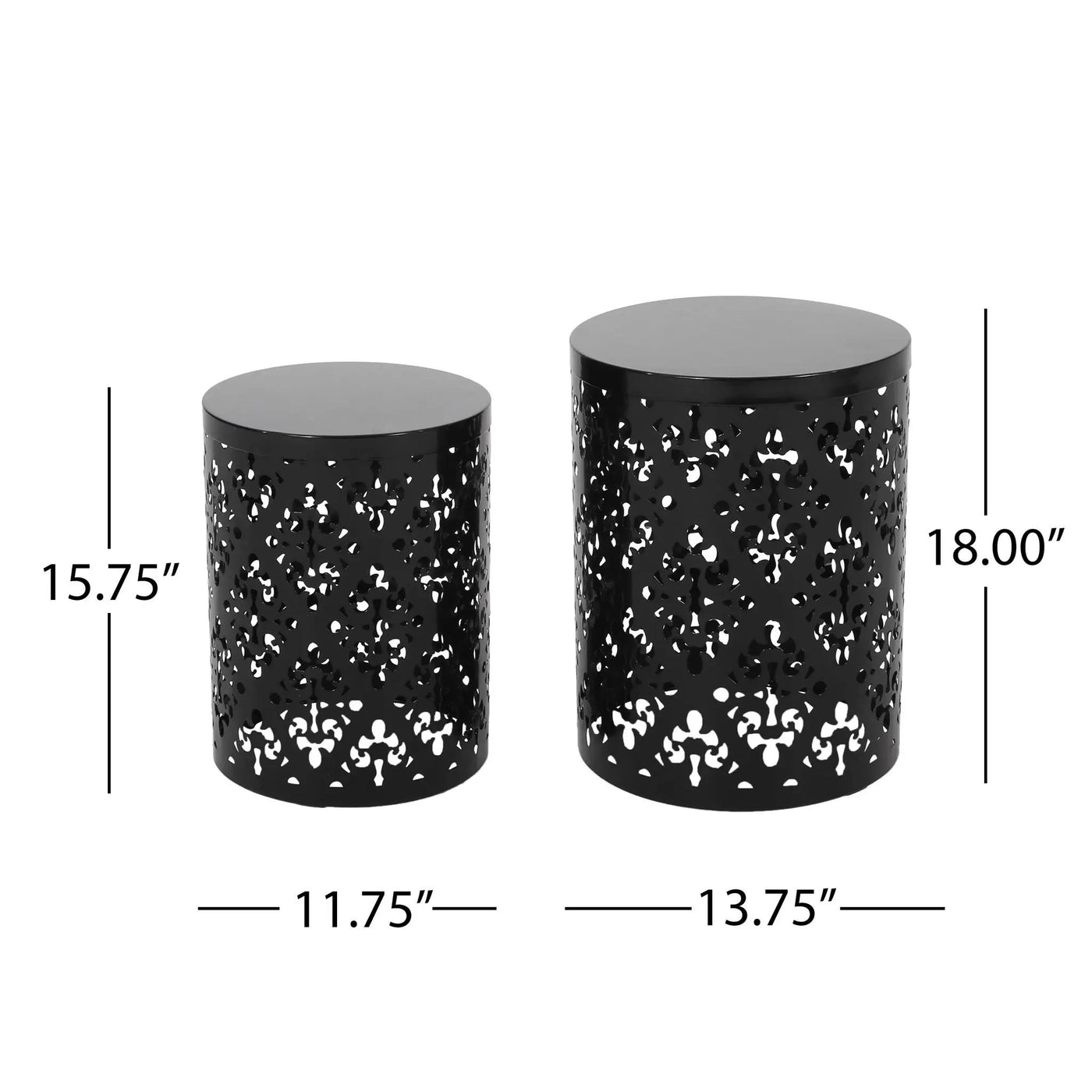 Outdoor Metal Modern Design End Table by HouseOfZazla