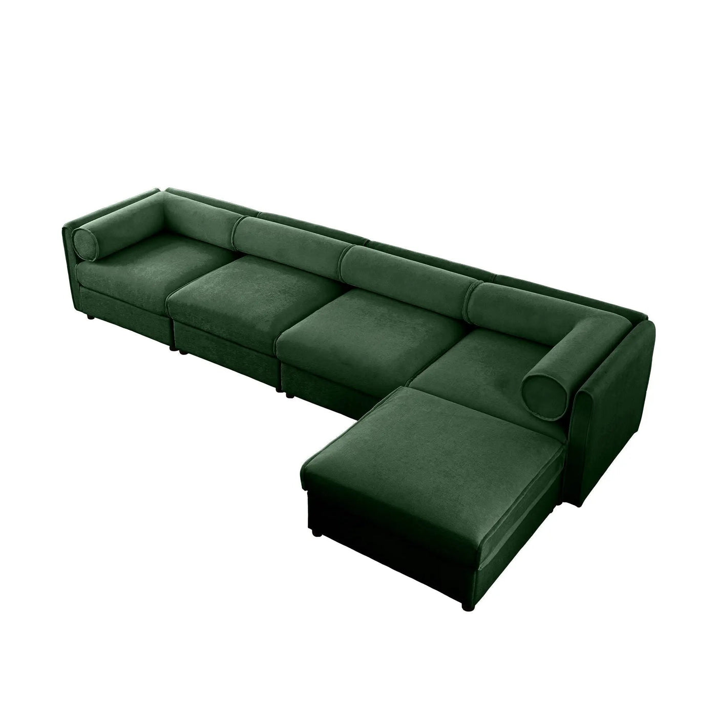 Contemporary Elegant Sofa With Storage And Ottoman by Unique Piece Furniture