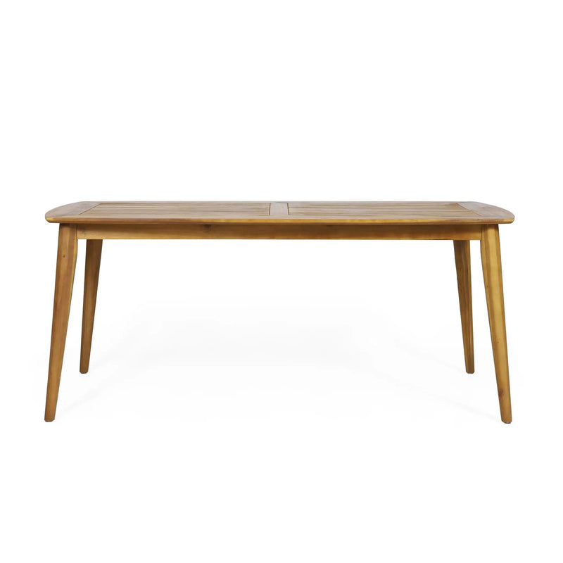 Outdoor Dining Table With Frame - Teak by HouseOfZazla