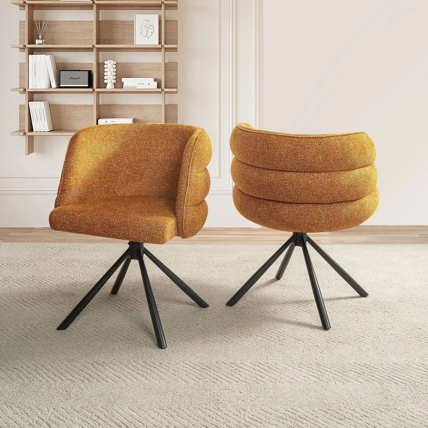 270 Degree Swivel Upholstered Desk Chairs (Set of 2) by HouseOfZazla