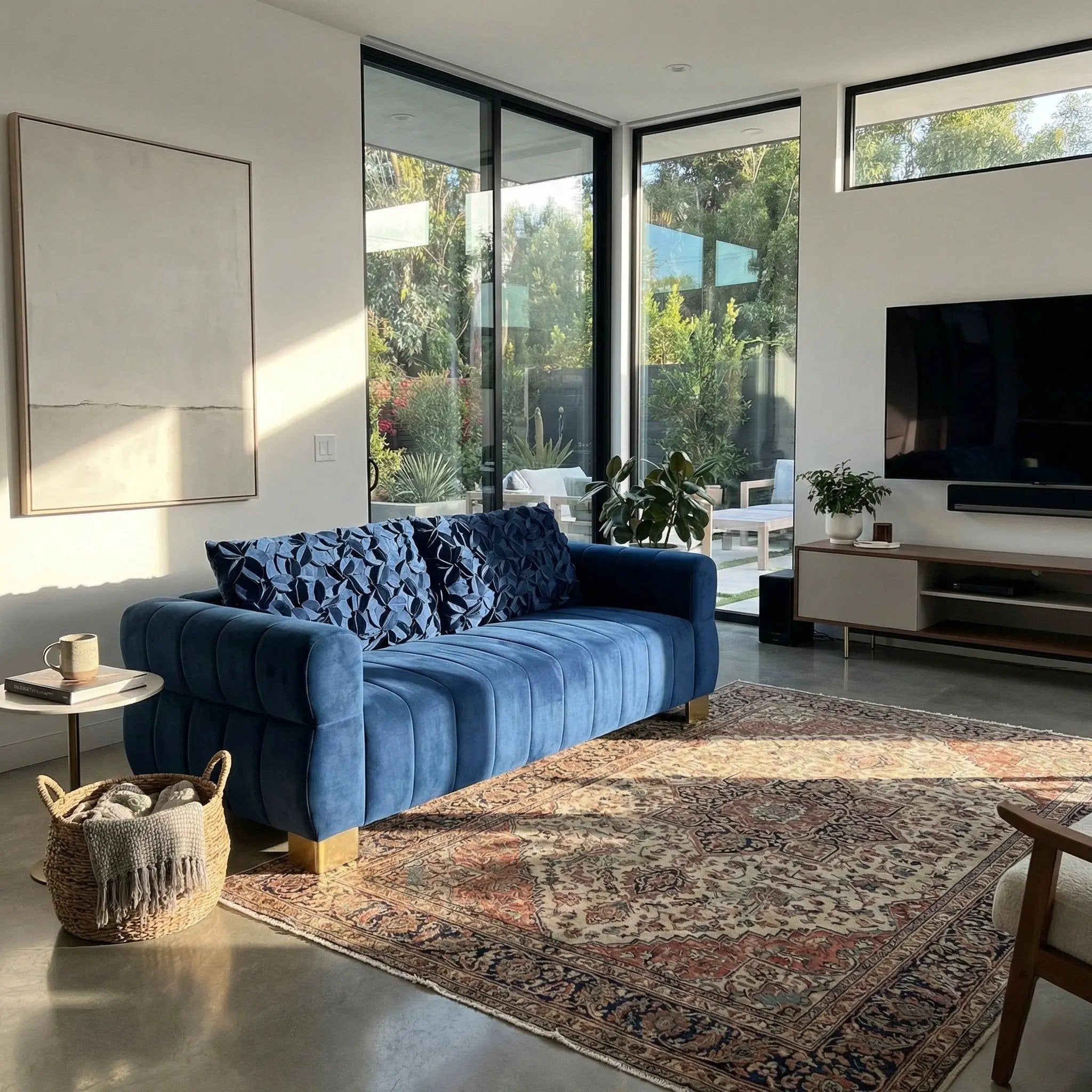 FX-P56-RBH Velvet Sofa by HouseOfZazla