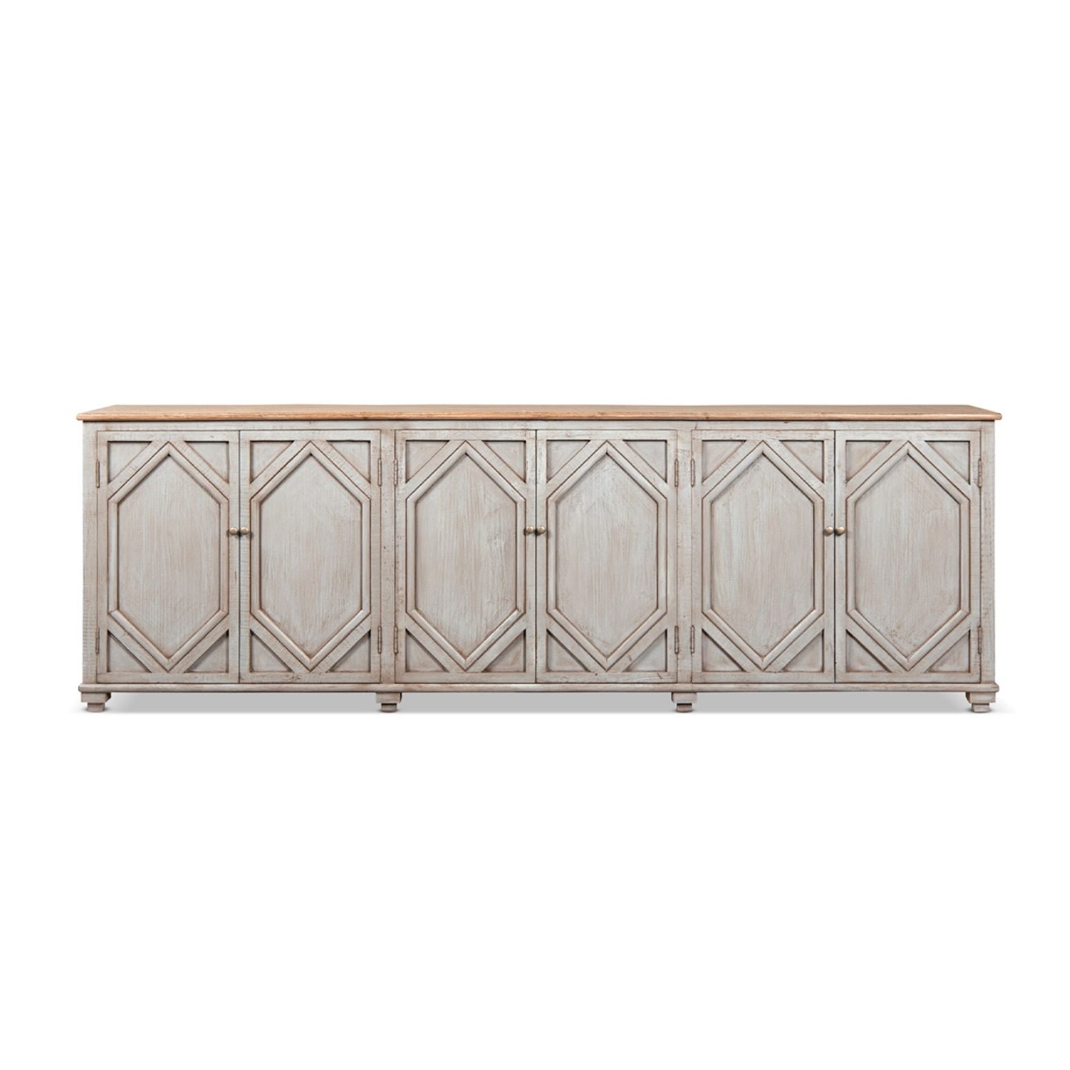 Colette - 6 Door Cabinet Sideboard - Brown by HouseOfZazla