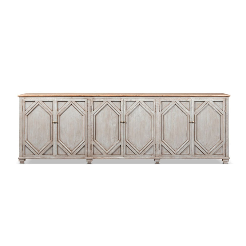 Colette - 6 Door Cabinet Sideboard - Brown by HouseOfZazla