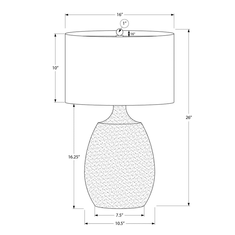 Lighting, Table Lamp, Resin, Contemporary - Cream by Unique Piece Furniture
