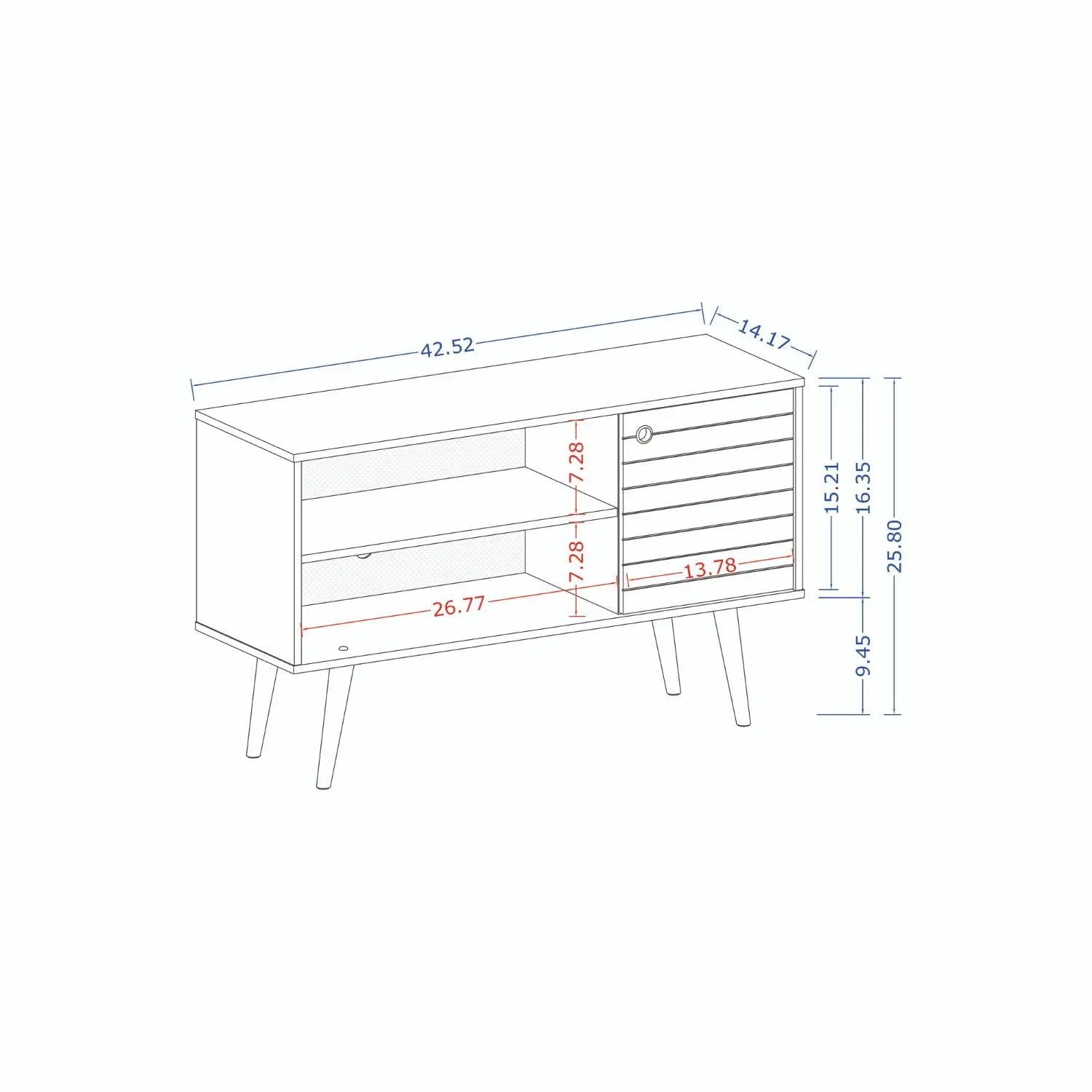 Liberty - 43" TV Stand With Concealed Storage