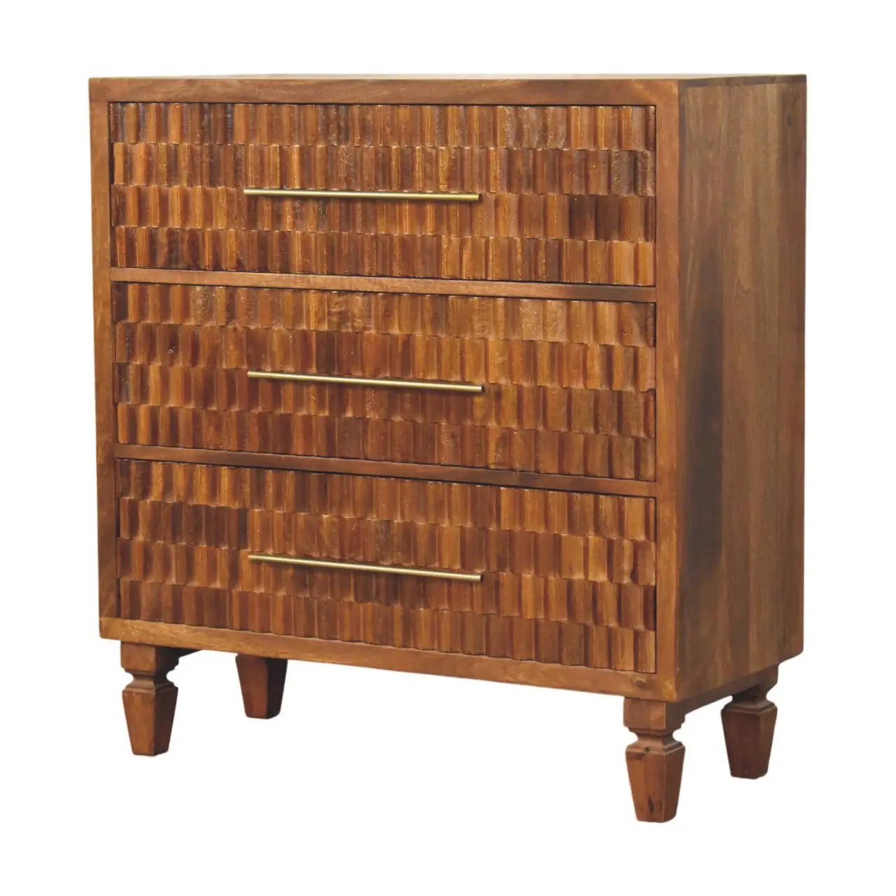 Solid Wood Cadiz Carved Chest by HouseOfZazla