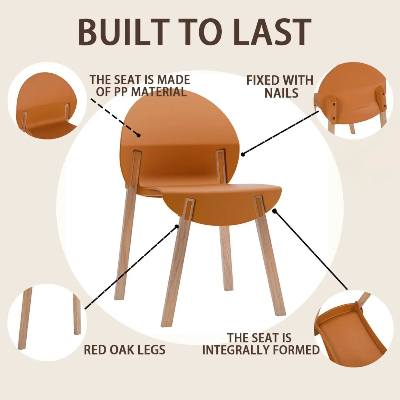 4 Piece Set Of Single Chairs, Traditional Elements With Round Table by HouseOfZazla