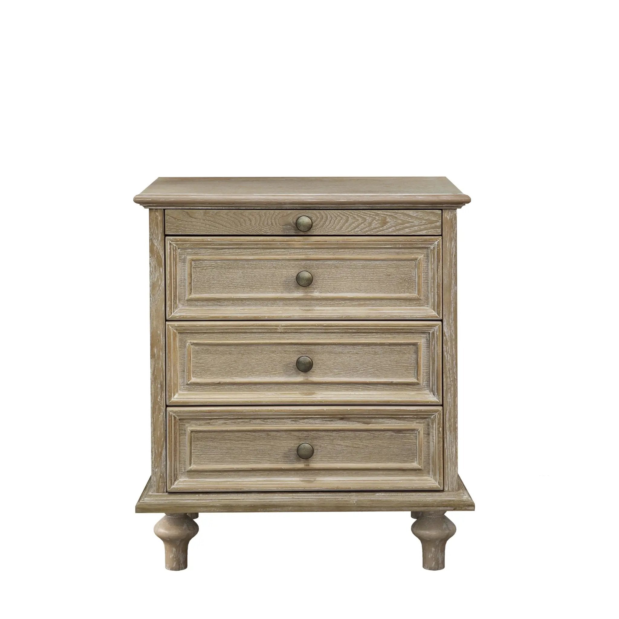 Farmhouse Nightstands with 4 Drawers and Pull-Out Shelf by HouseOfZazla