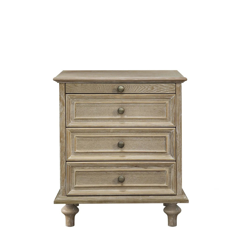 Farmhouse Nightstands with 4 Drawers and Pull-Out Shelf by HouseOfZazla