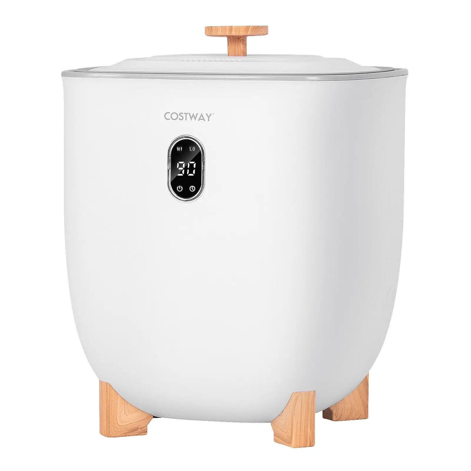25L Towel Warmer Bucket with 2 Temperature Settings and Auto Shut Off-White by DirectDeals