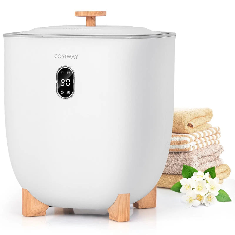 25L Towel Warmer Bucket with 2 Temperature Settings and Auto Shut Off-White by DirectDeals