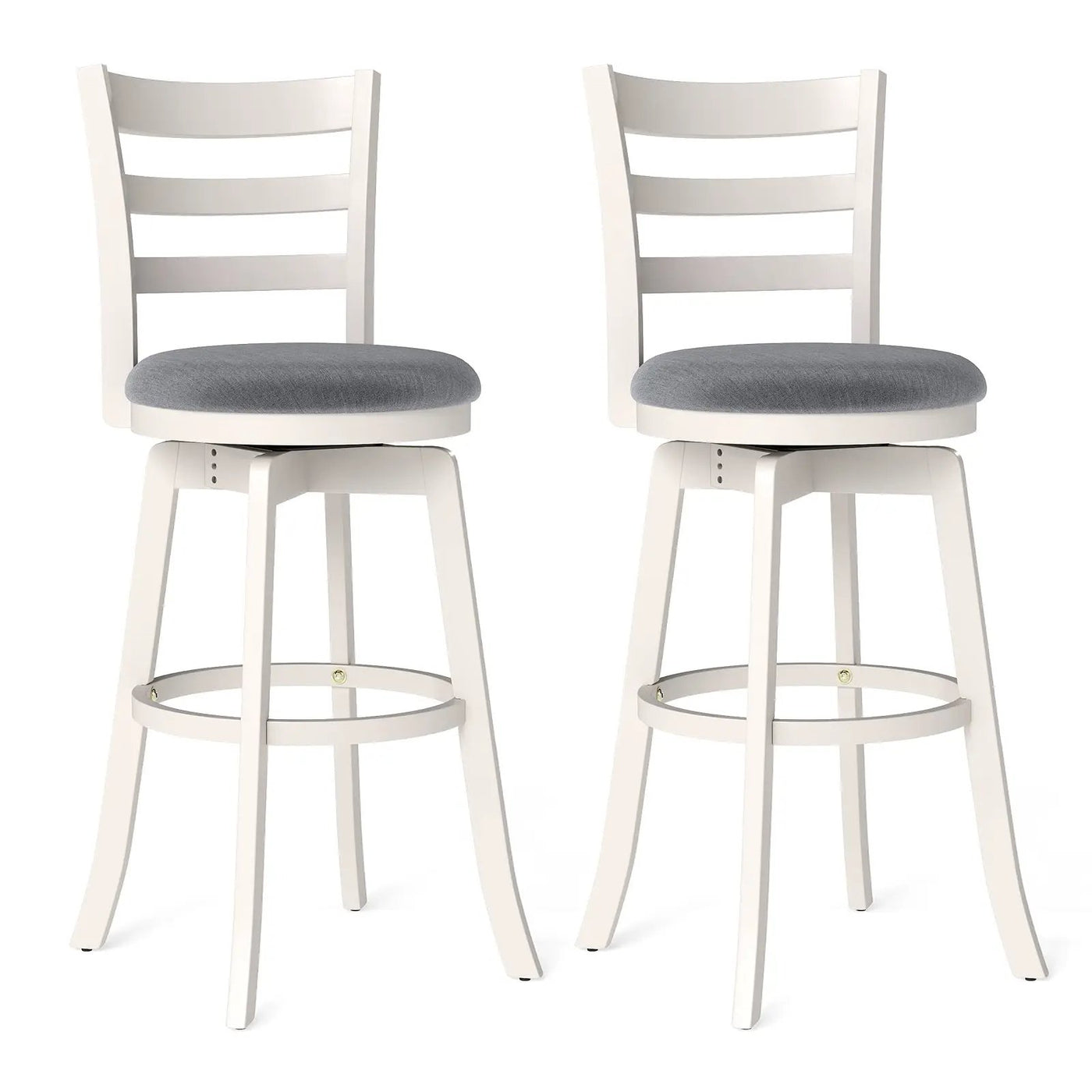 25"/30.5" Swivel Barstools Set of 2 360¬∞ Rotating Bar/Counter Height Chairs with Upholstered Seat by DirectDeals