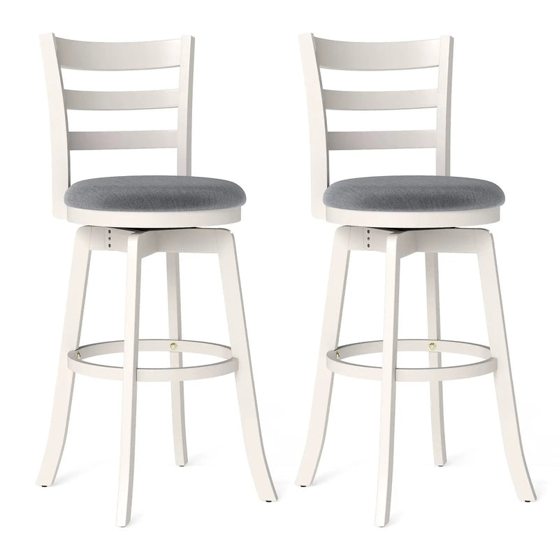 25"/30.5" Swivel Barstools Set of 2 360¬∞ Rotating Bar/Counter Height Chairs with Upholstered Seat by DirectDeals