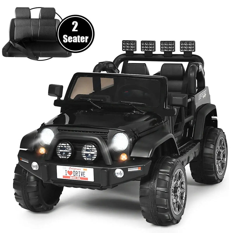 12V 2-Seater Ride on Car Truck with Remote Control and Storage Room by DirectDeals