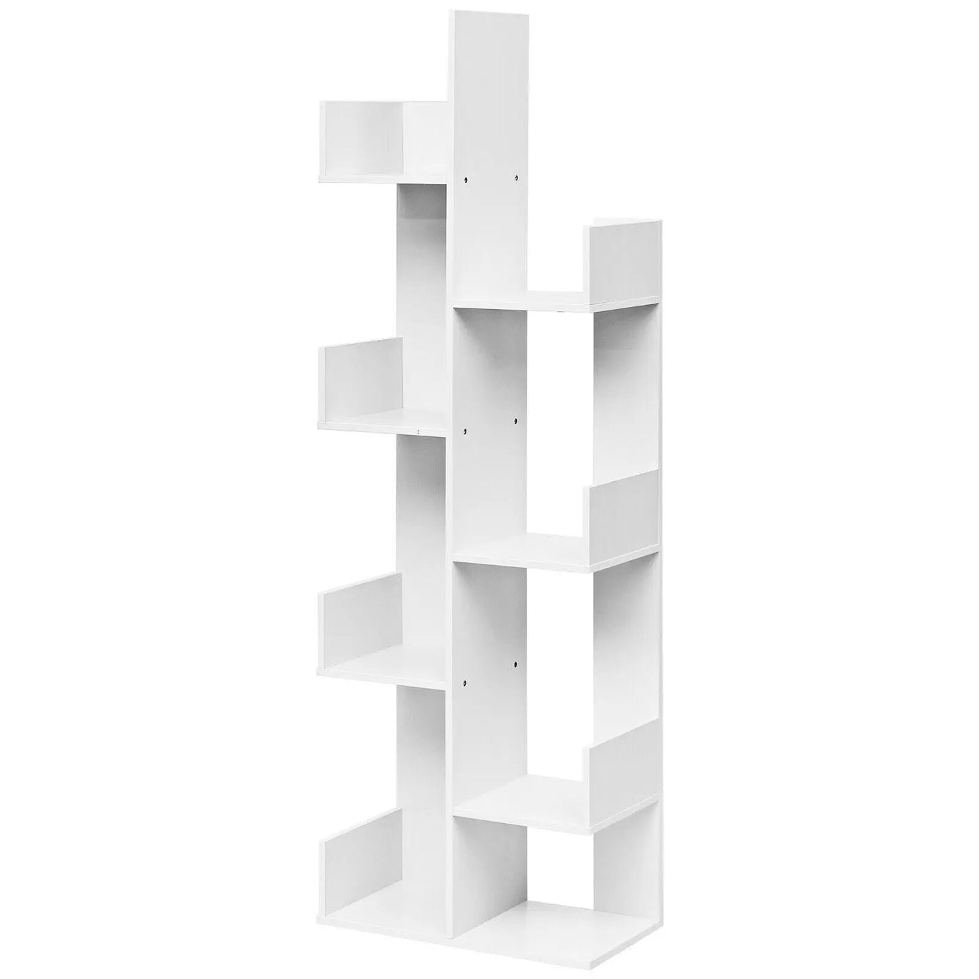 8-Tier Bookshelf Bookcase with 8 Open Compartments Space-Saving Storage Rack by DirectDeals