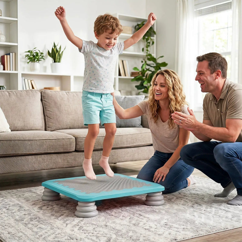 Kids Mini Trampoline 25.5 Inch with Non-Slip Foot Pads by DirectDeals