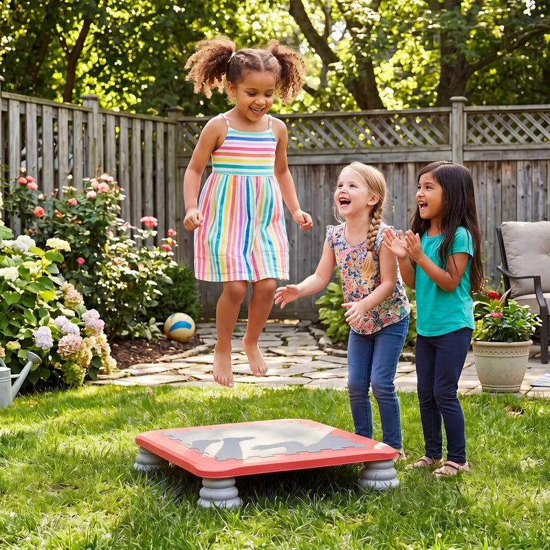 Kids Mini Trampoline 25.5 Inch with Non-Slip Foot Pads by DirectDeals