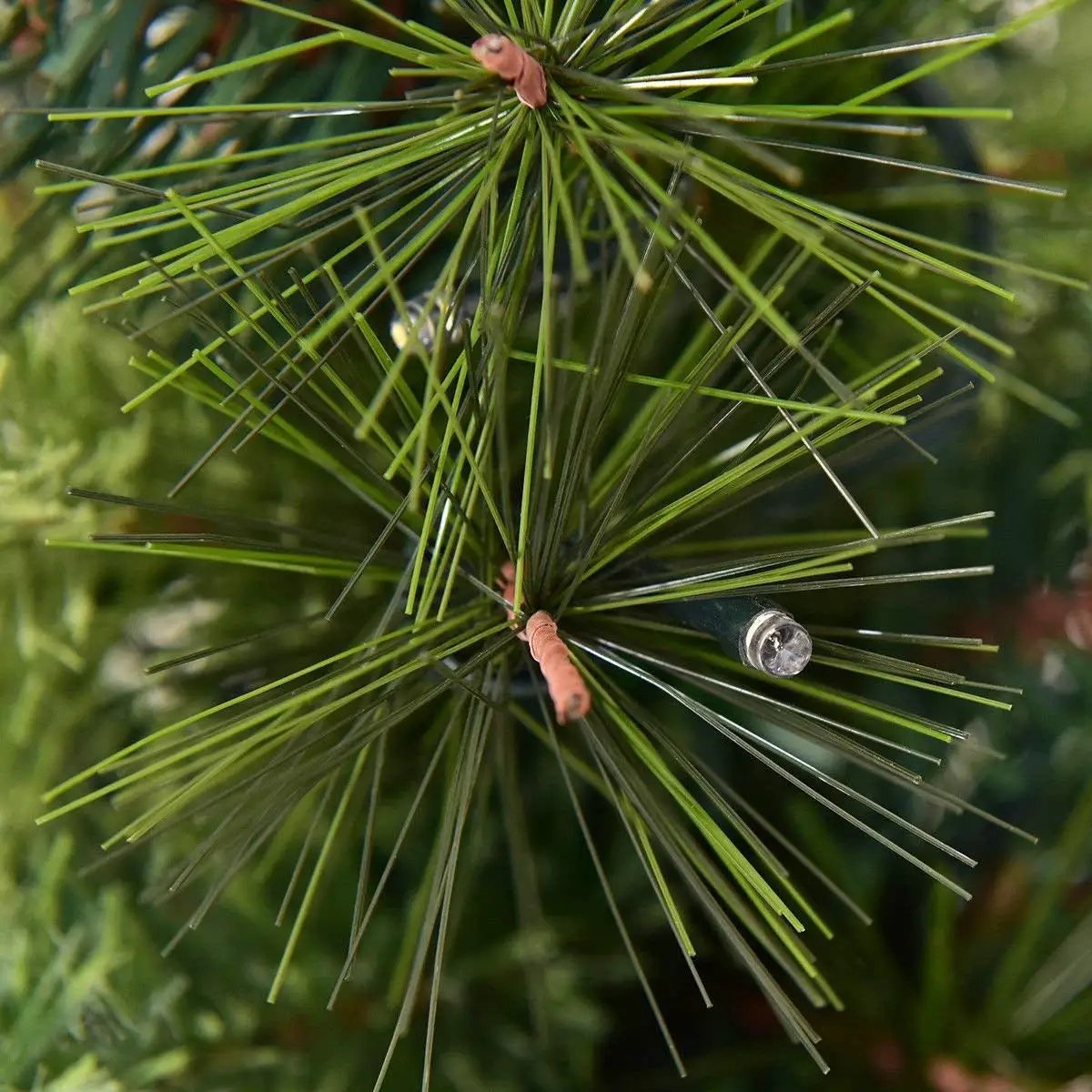 LED Christmas Tree with Red Berries Pine Cones by DirectDeals