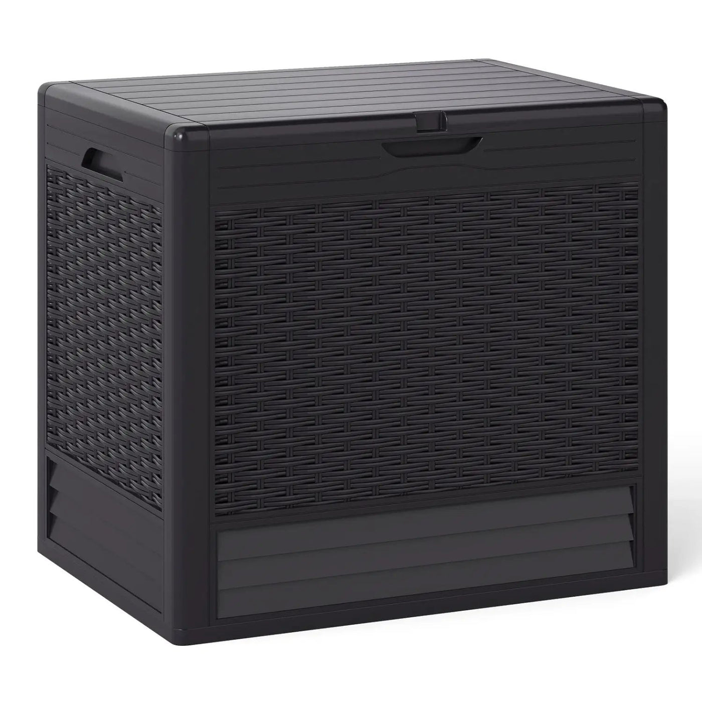 25 Gallon Outdoor Storage Box with Rattan Pattern by DirectDeals