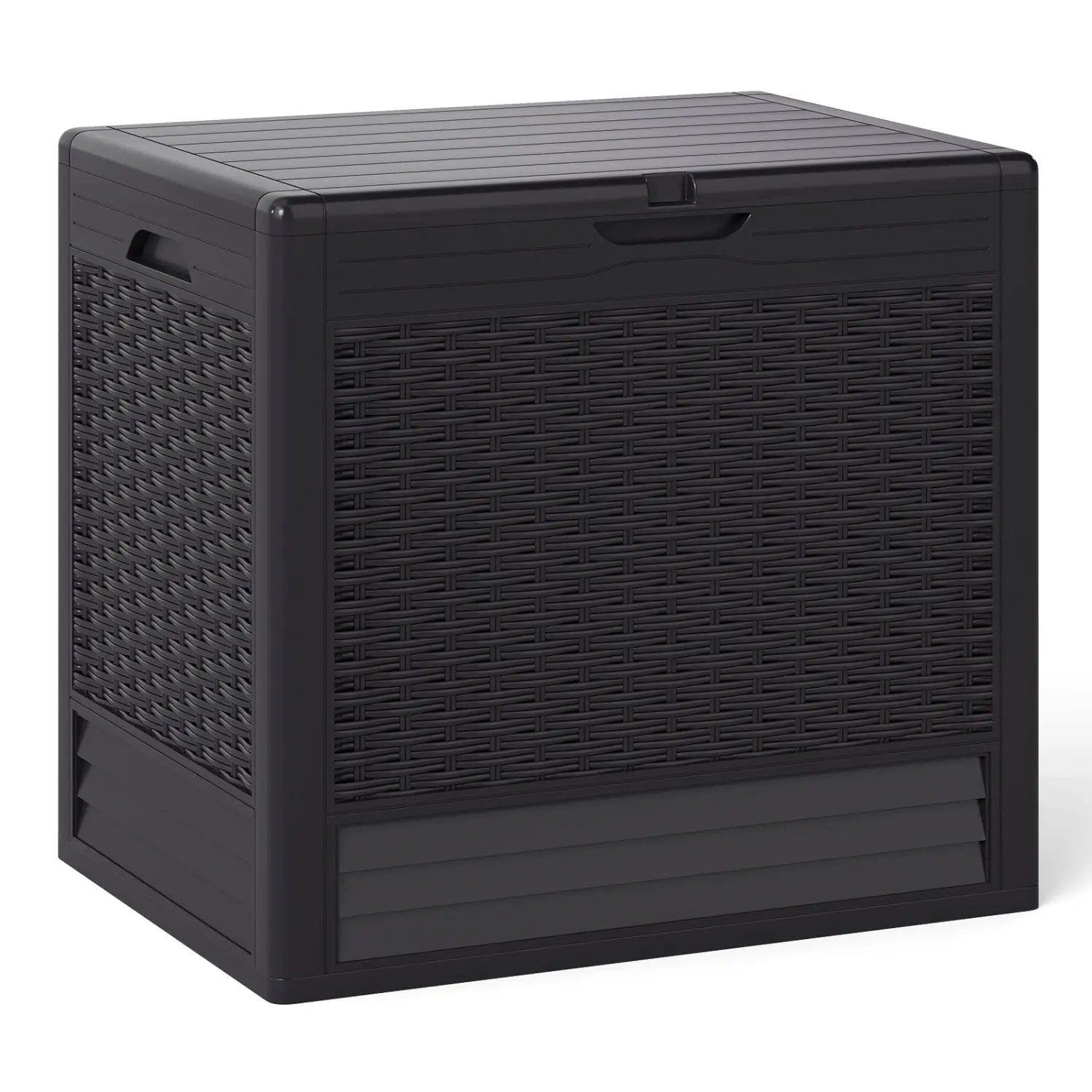 25 Gallon Outdoor Storage Box with Rattan Pattern by DirectDeals