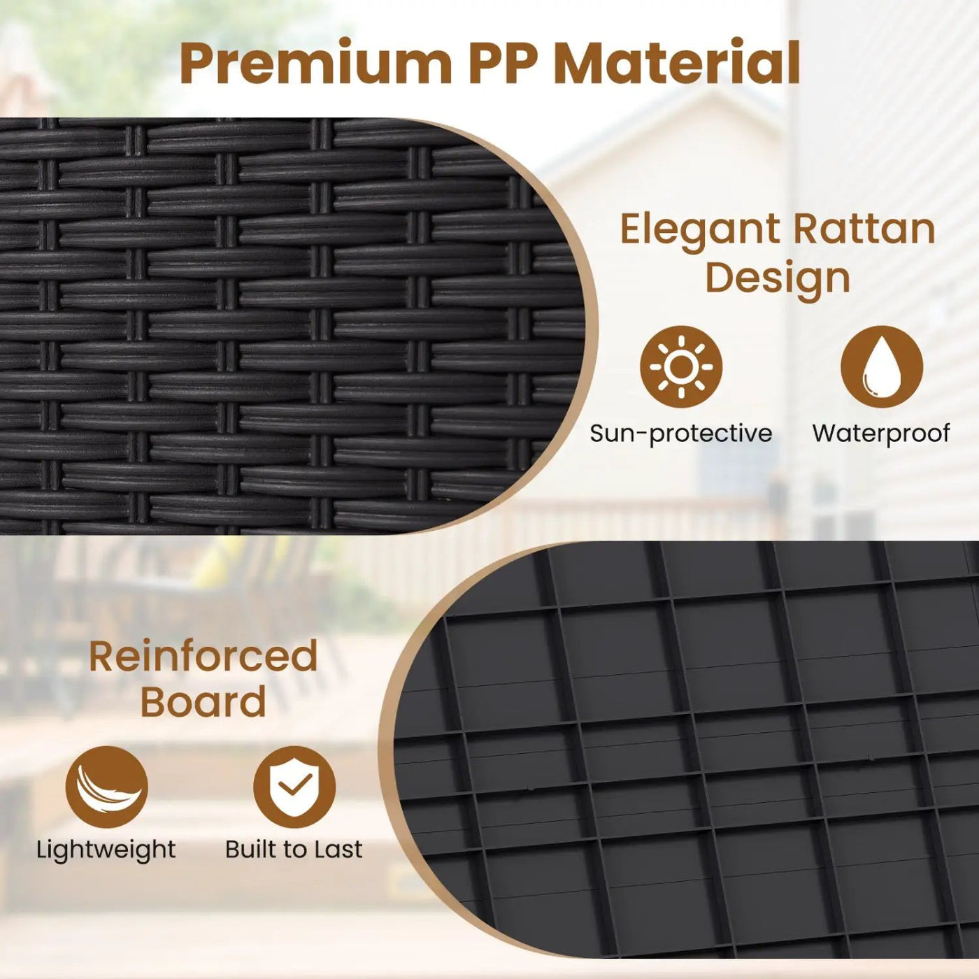 25 Gallon Outdoor Storage Box with Rattan Pattern by DirectDeals