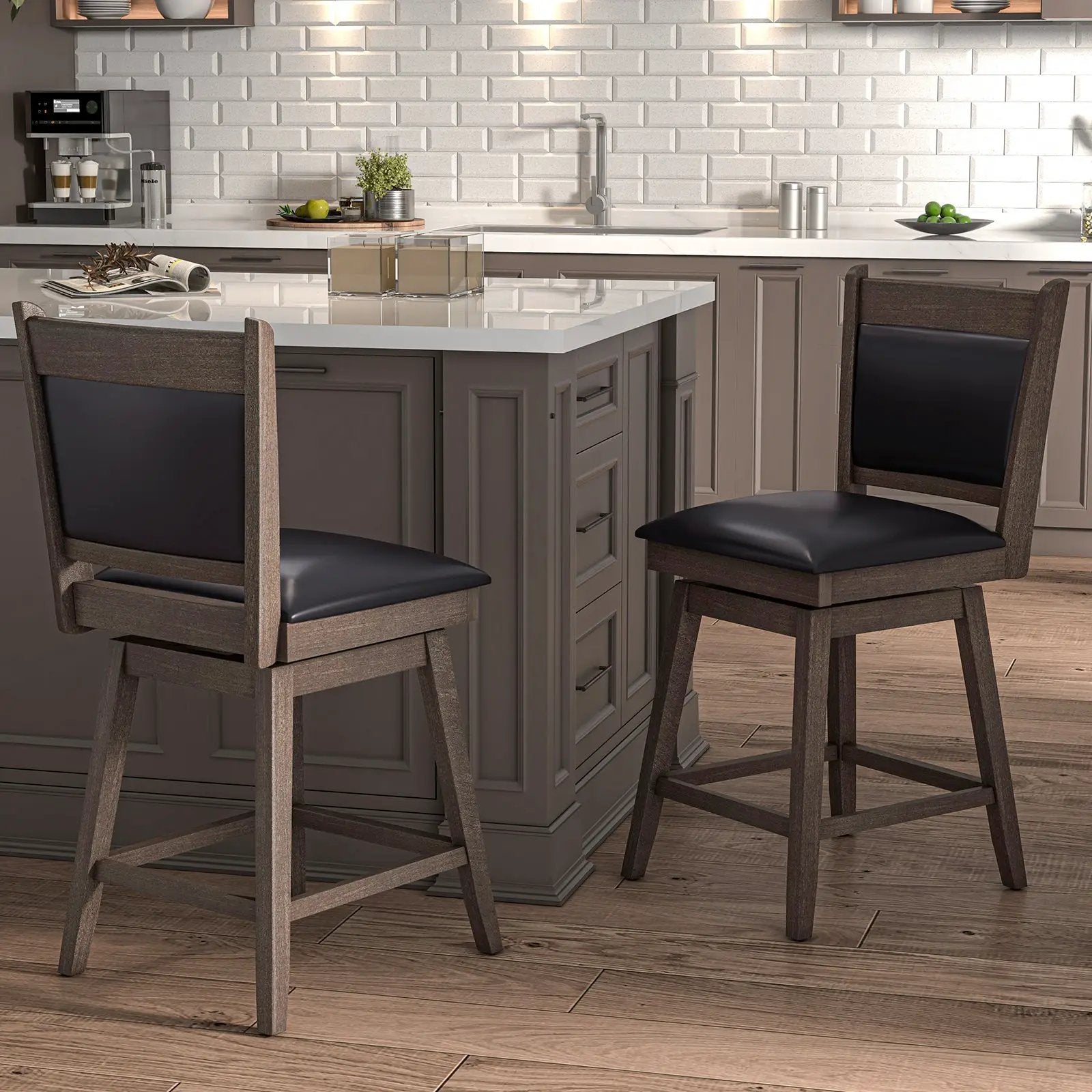 Farmhouse Center Table with Decorative Nailhead Accents for Living Room by DirectDeals