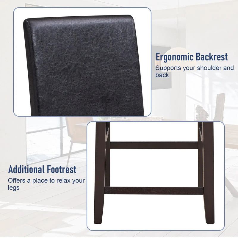 25 Inch Counter Height Set of 2 Bar Stools by DirectDeals