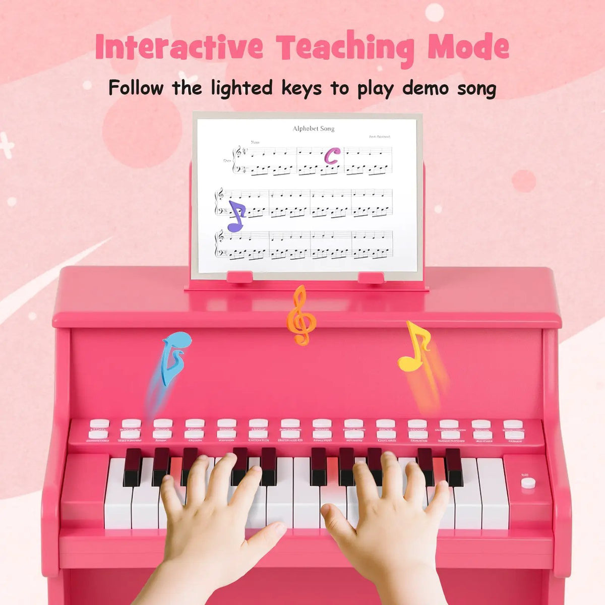 25 Keys Kids Piano Keyboard with Adjustable Speed and Teaching Mode by DirectDeals