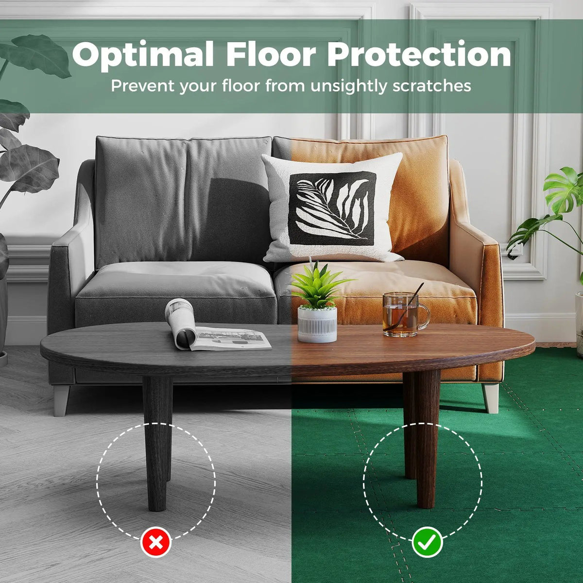 25 Pack-100 Sq.Ft. Foam Floor Tiles Interlocking Carpet Tiles with Edge Borders by DirectDeals