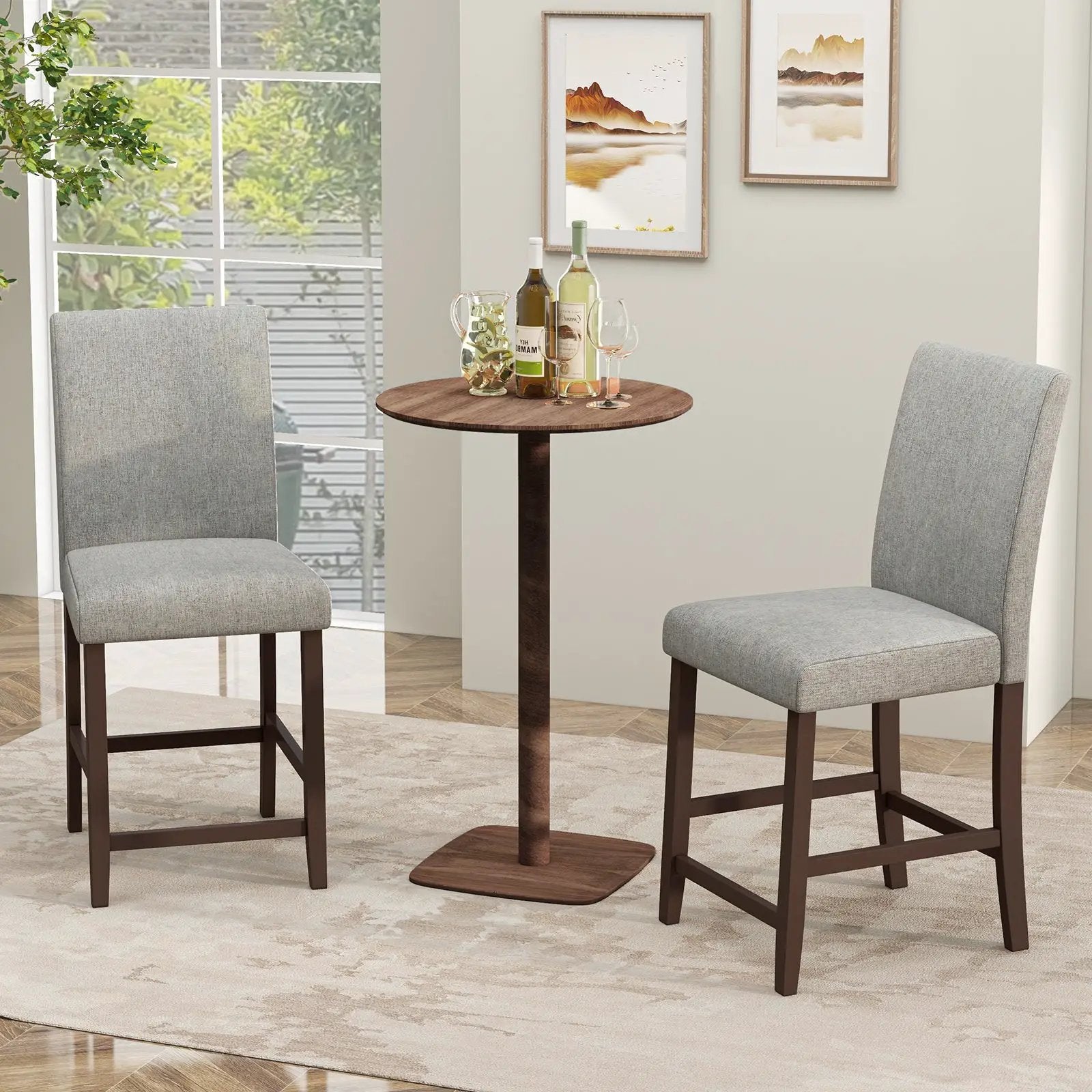 25 Inch Counter Height Set of 2 Bar Stools by DirectDeals