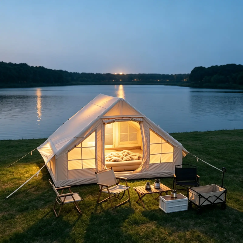 6.3m² Inflatable Camping Tent by HouseOfZazla