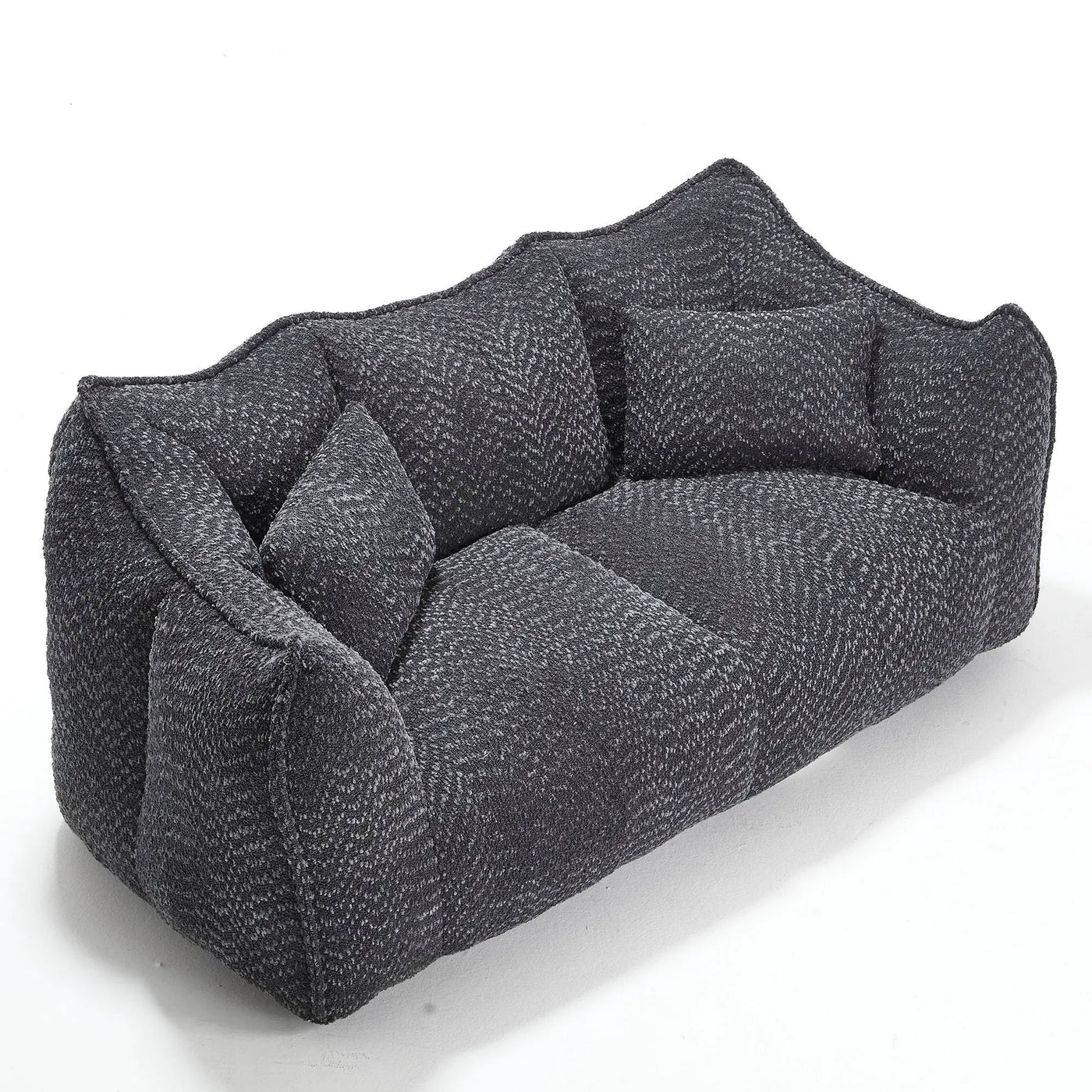 Comfortable Dual Beanbag Chair With High Resilience Foam Core For 2 People by HouseOfZazla