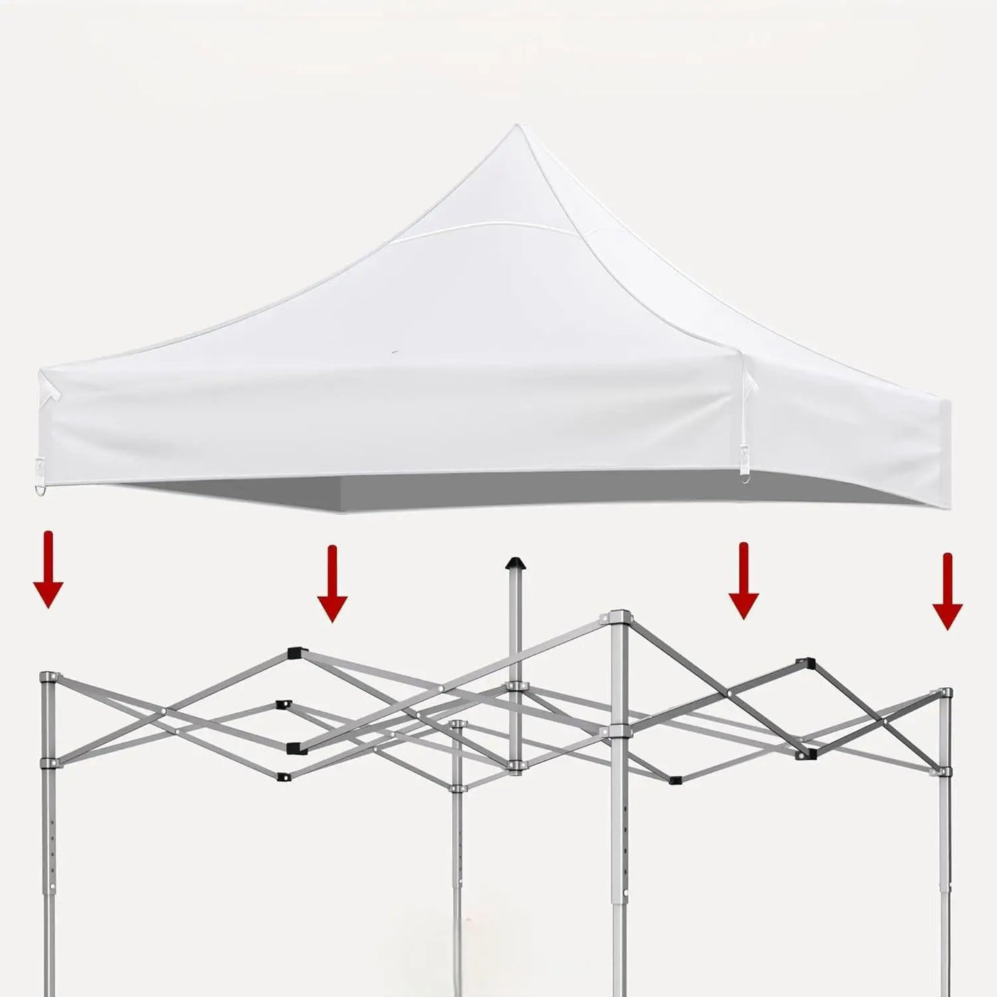 Canopy Replacement Top with 4 Pack W8 Bags (Frame Not Included) by HouseOfZazla