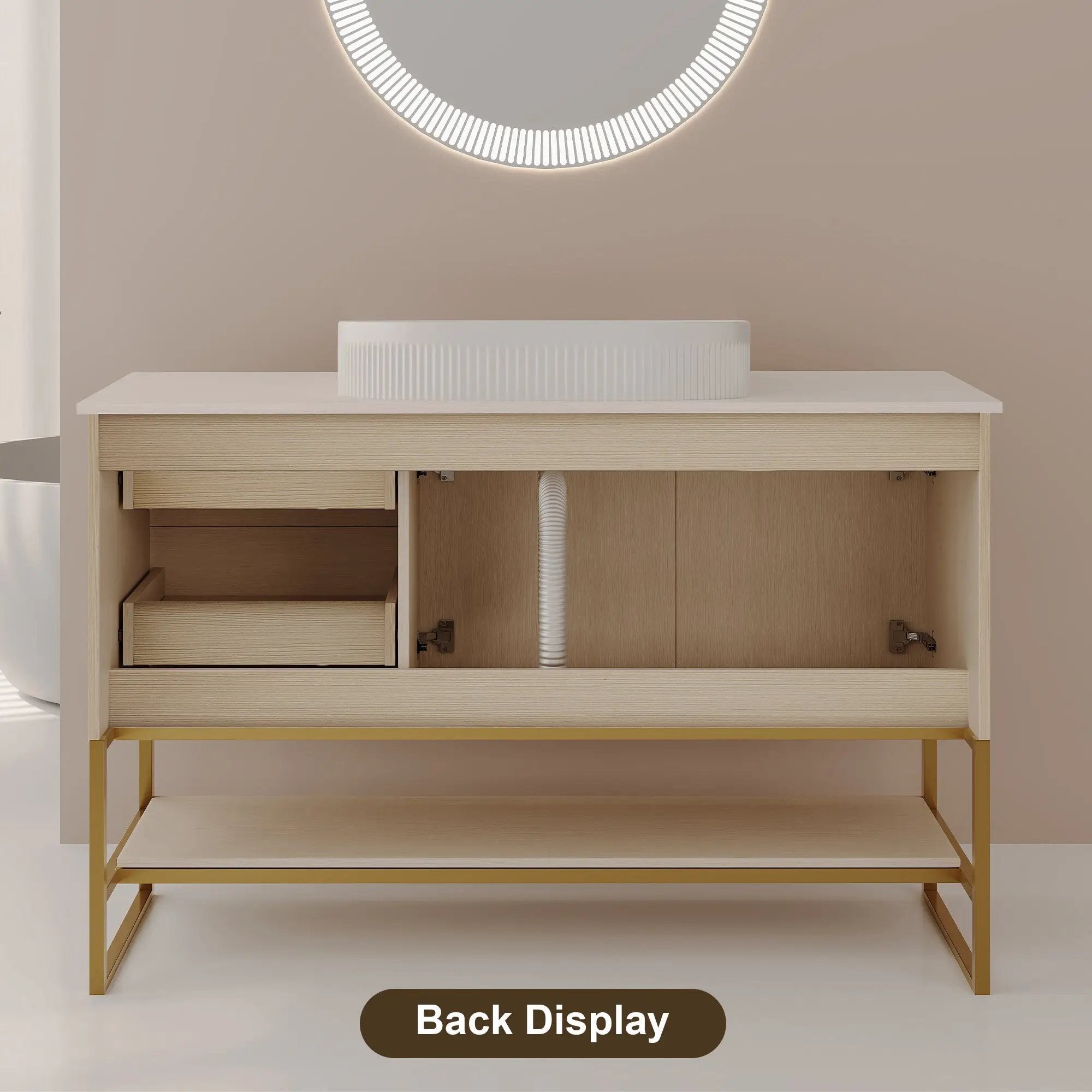 36" Modern Bathroom Vanity with Ceramic Vessel Sink by HouseOfZazla