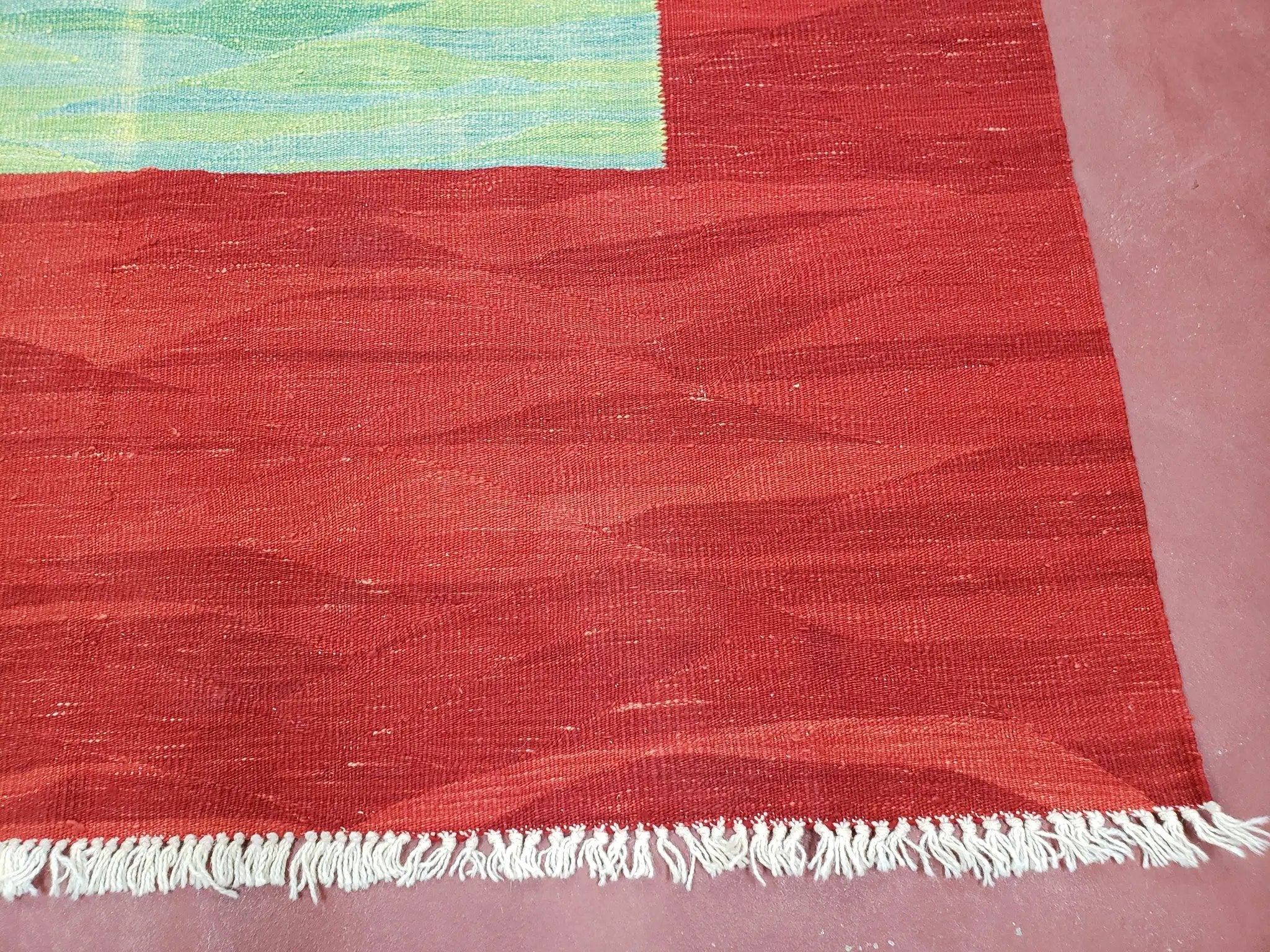 Red Turkish Kilim Rug, 5x7 - 6x8 Rugs, Red and Green Kilim Carpet, Kilim Area Rugs, Flatweave No Pile Rug, New Turkish Rug, Handmade Kilim by Jewel Rugs