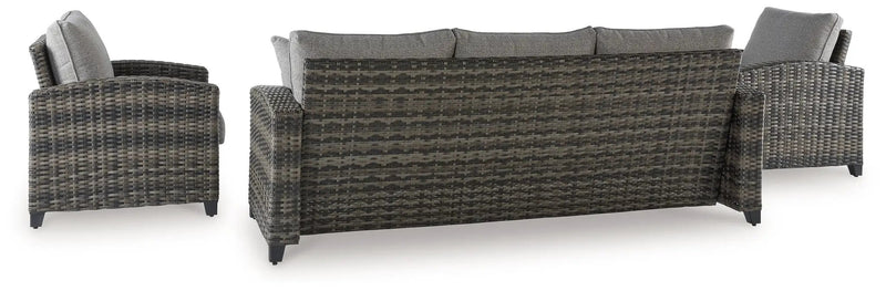 Oasis Court - Sofa, Chairs, Table Set (Set of 4) - Gray by Unique Piece Furniture