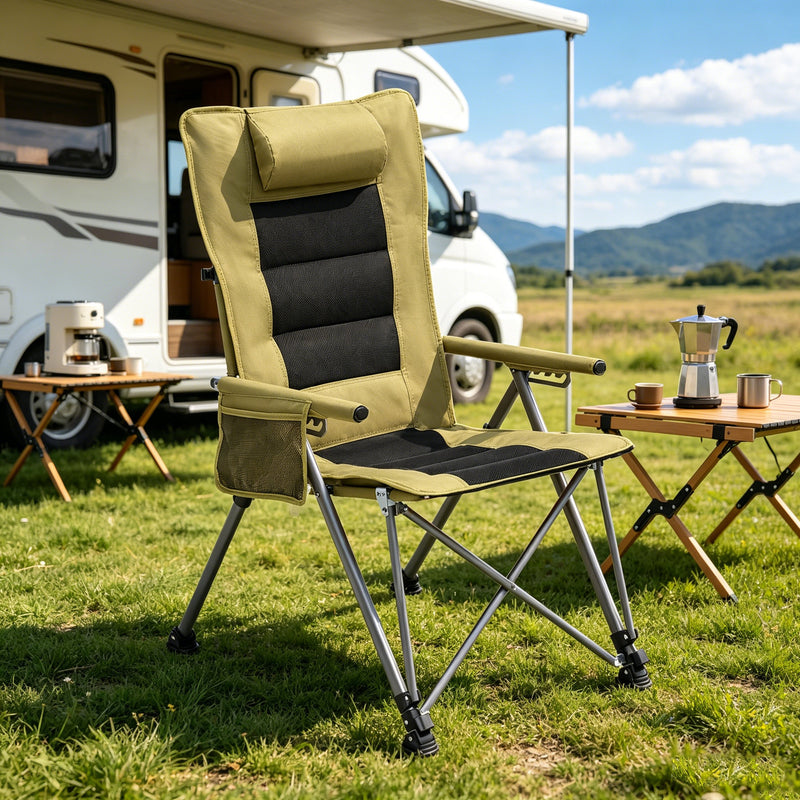 5-Position Adjustable Reclining Camping Chair by HouseOfZazla