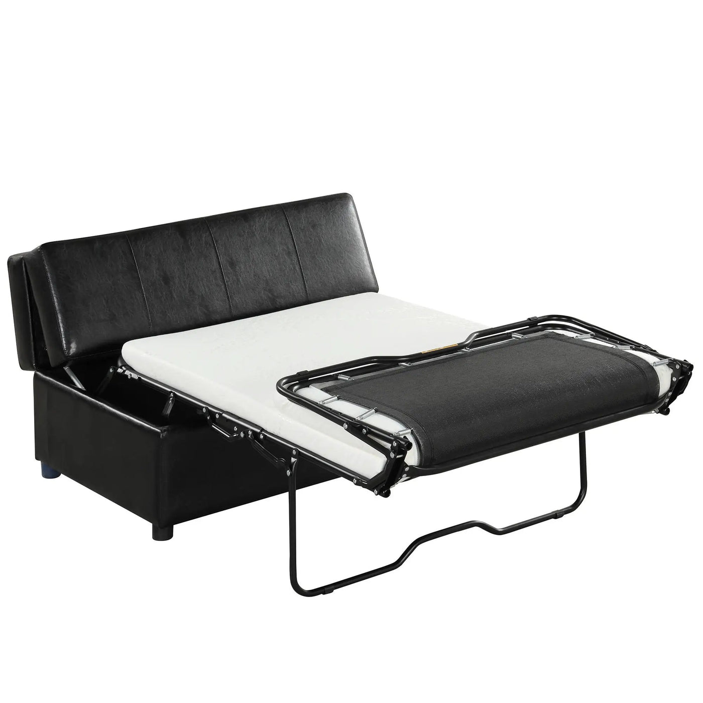 Twin Size Folding Ottoman Sleeper Bed With Mattress Convertible Guest Bed by HouseOfZazla