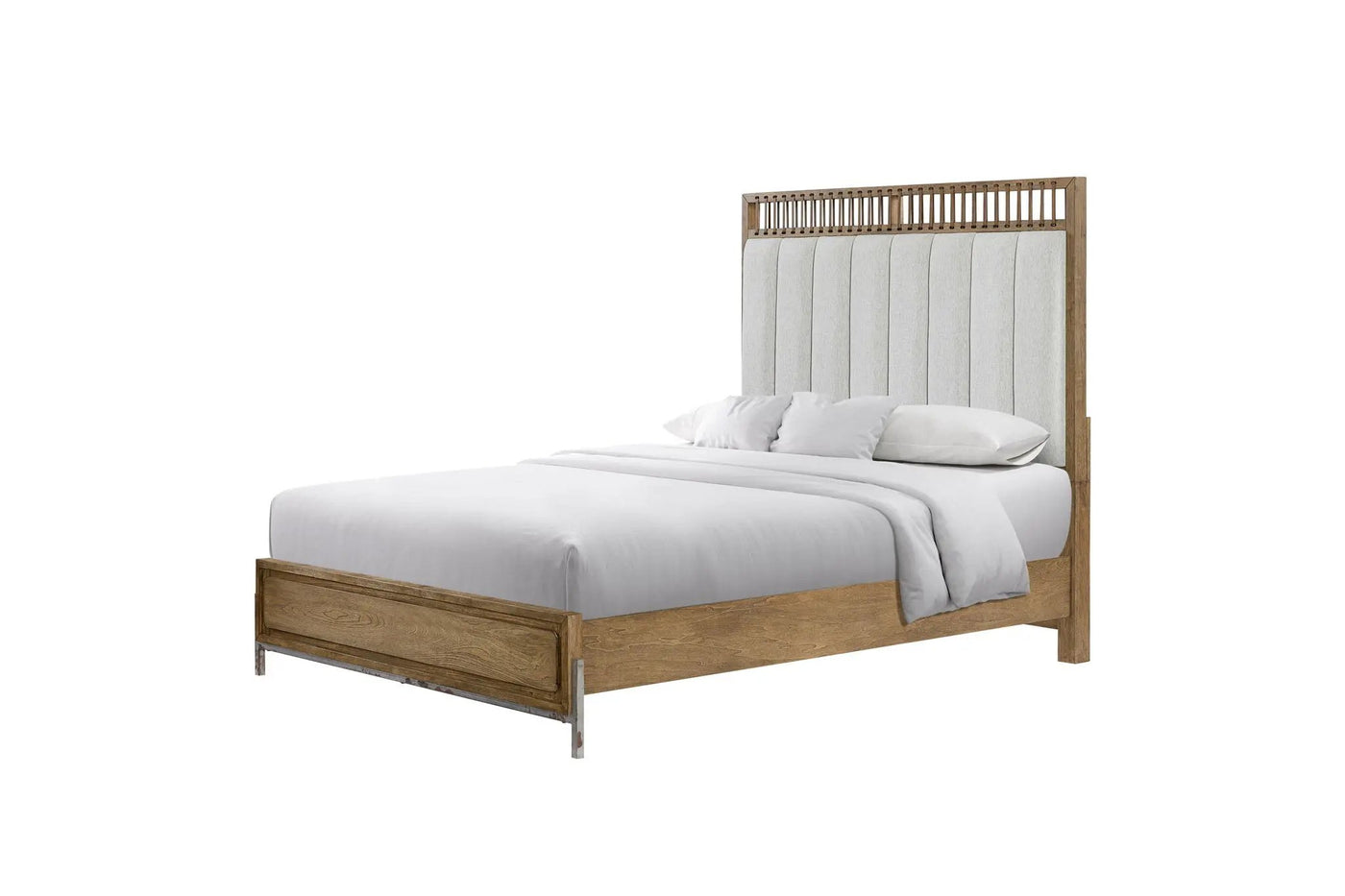 Elegant Design Upholstered And Strap Panel Bed by HouseOfZazla