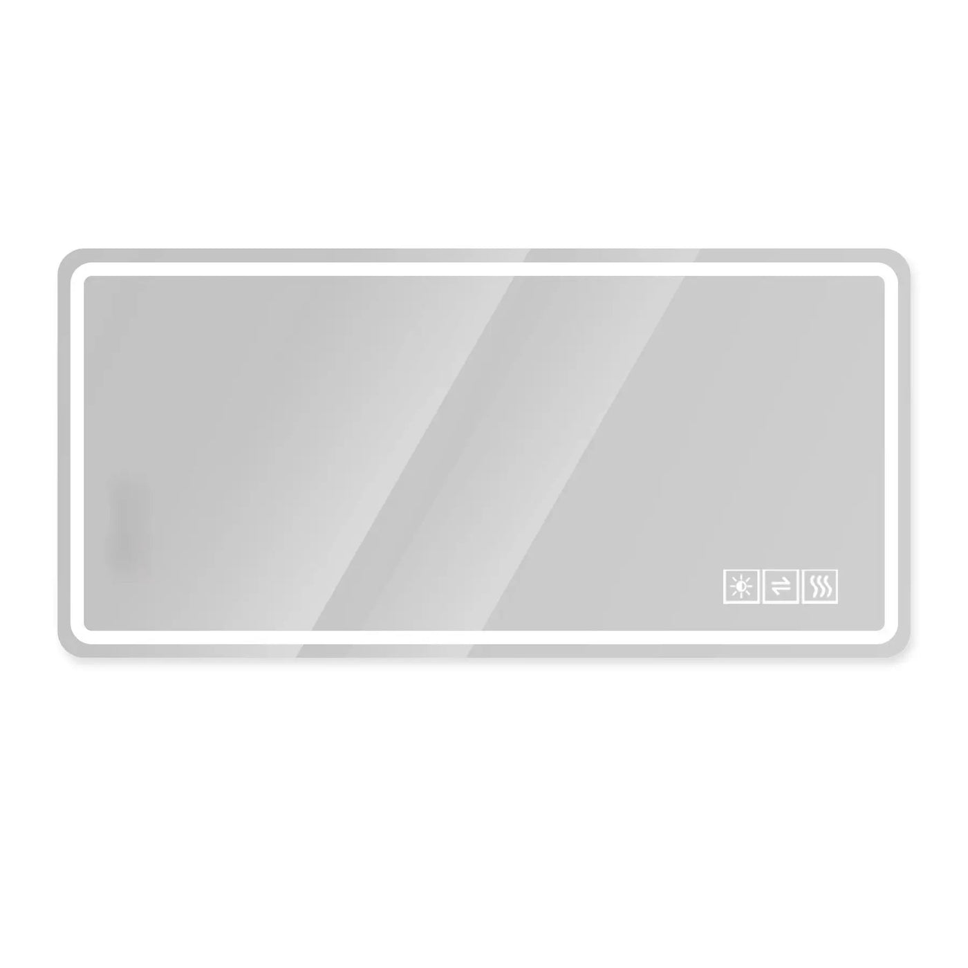 LED Bathroom Mirror with Anti-Fog, Rust Resistance, and Tri-Color Lighting by HouseOfZazla