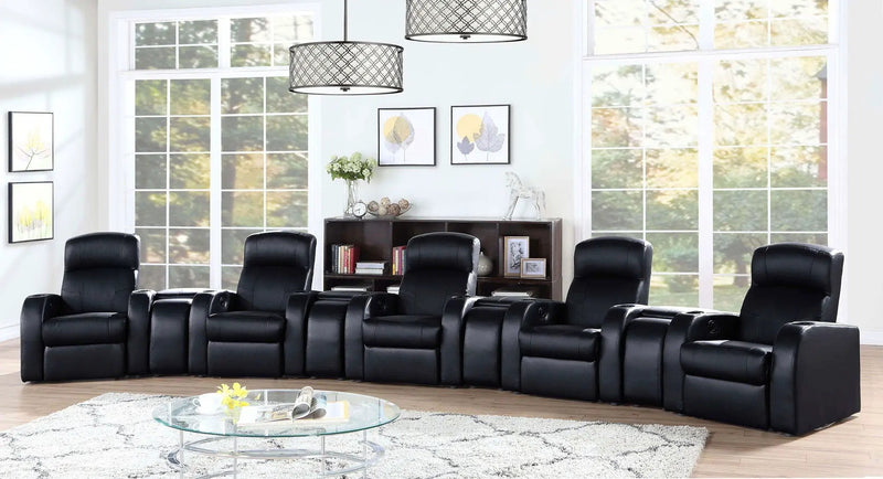 Cyrus 9-piece Upholstered Home Theater Seating by Unique Piece Furniture