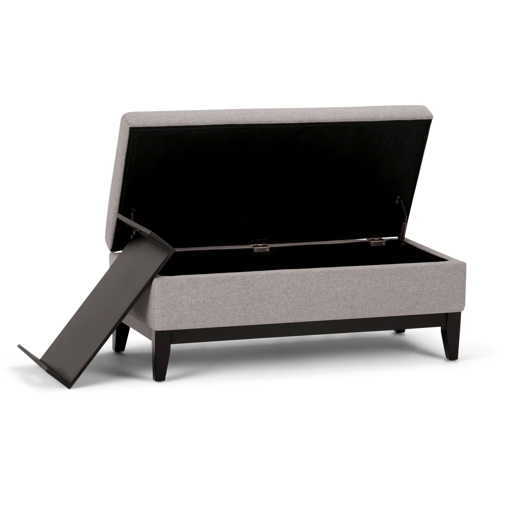 Oregon - Contemporary Storage Ottoman Bench With Tray by HouseOfZazla