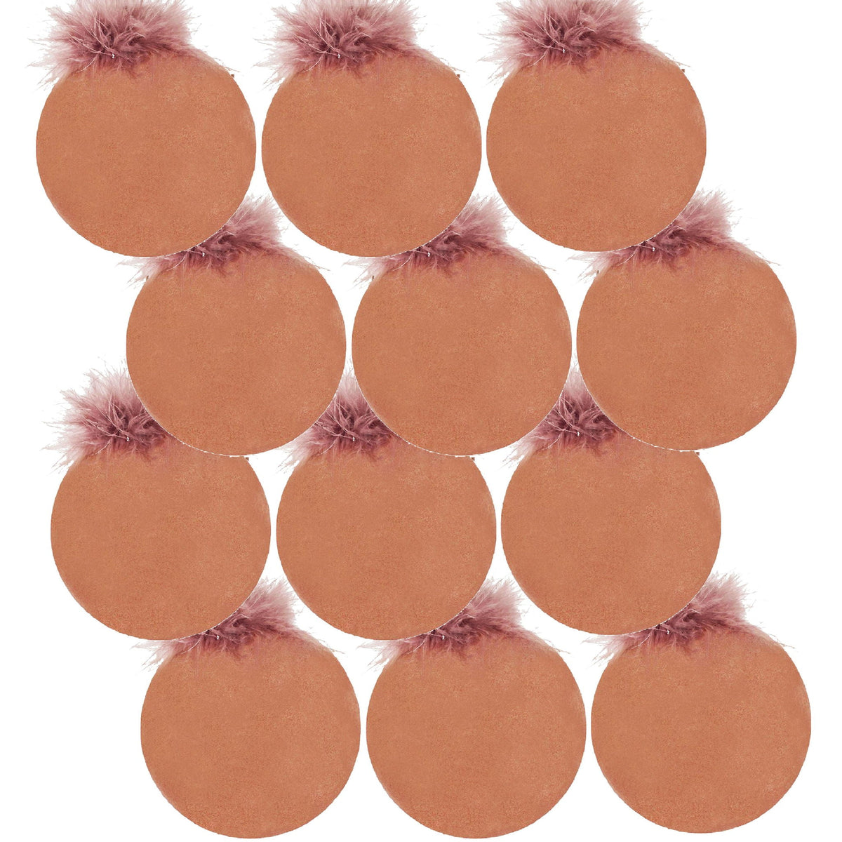 Glass Christmas Ball Ornaments with Hanging Loop - Light Brown, photo 6 of 23