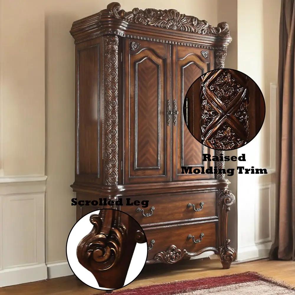 Vendome - Wardrobe/TV Armoire - Cherry by Unique Piece Furniture